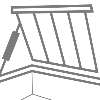 Výklopný rošt pre prístup do úložného priestoru ikona
